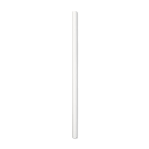 SOFi Paper Giant Smoothie Straw, White, Wrapped, 10in